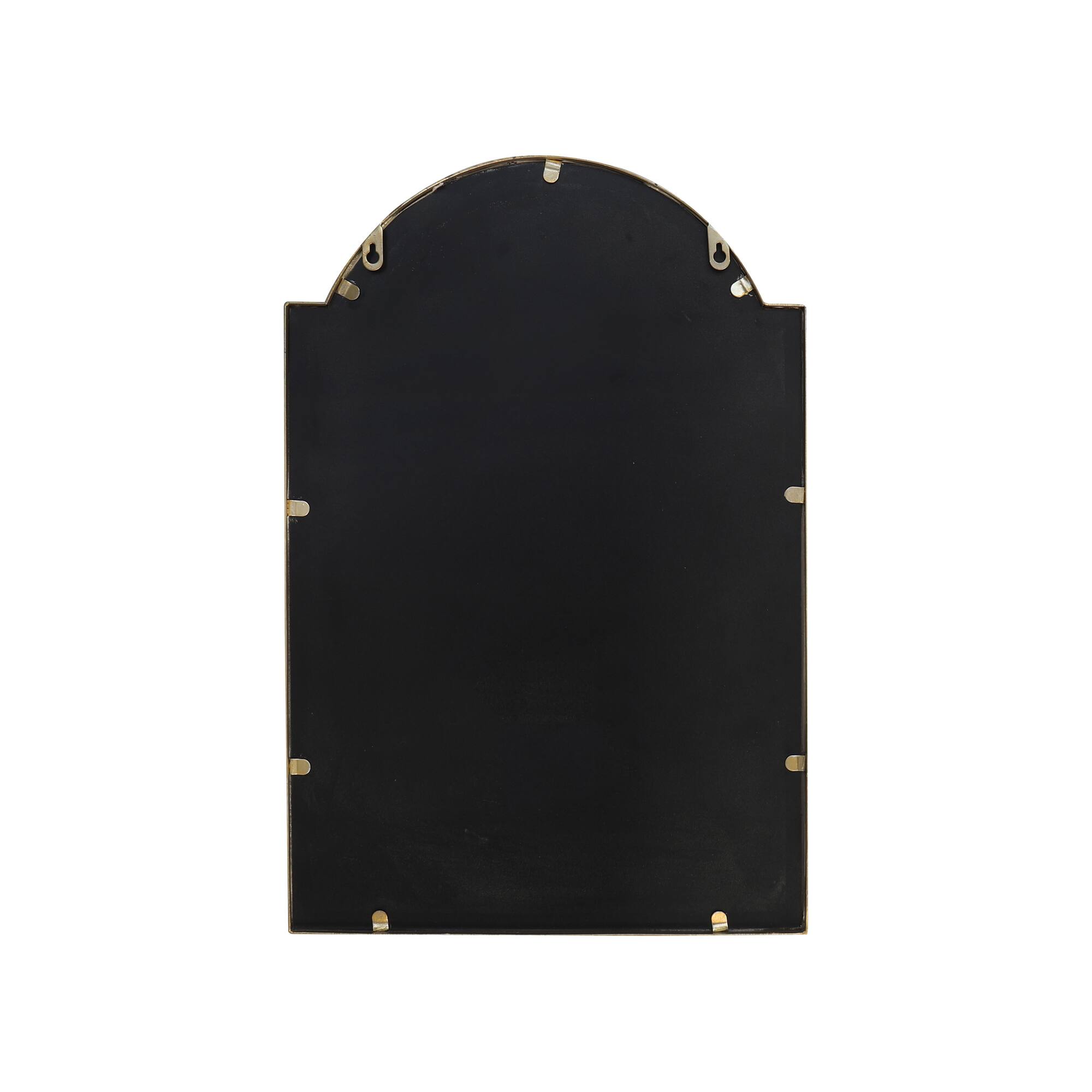 16" x 24" Scalloped Arch Wall Mirror in Gold Metal Frame by Ashland®